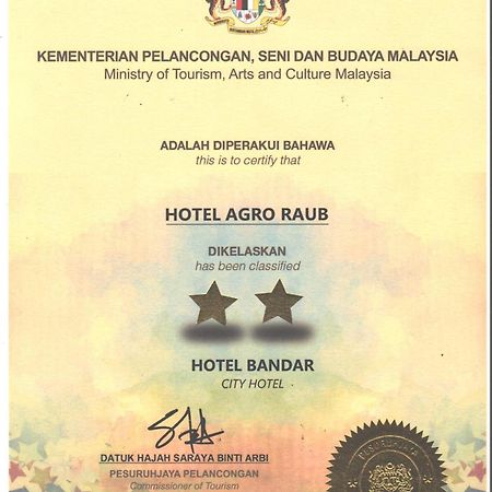 Hotel Agro Raub Exterior foto